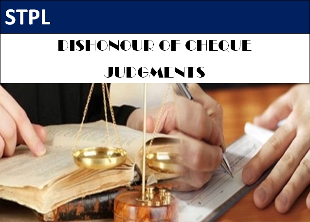 Dishonour of Cheque Judgements Free Edition